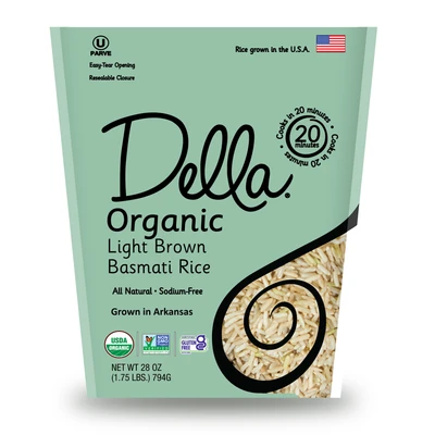 Della™ Organic Light Brown Basmati Rice